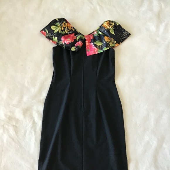 Floral Black Dress - Picture 3 of 5